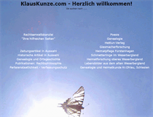 Tablet Screenshot of klauskunze.com